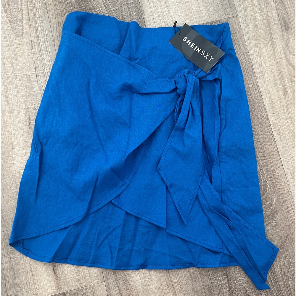 SHEIN linen look skirt